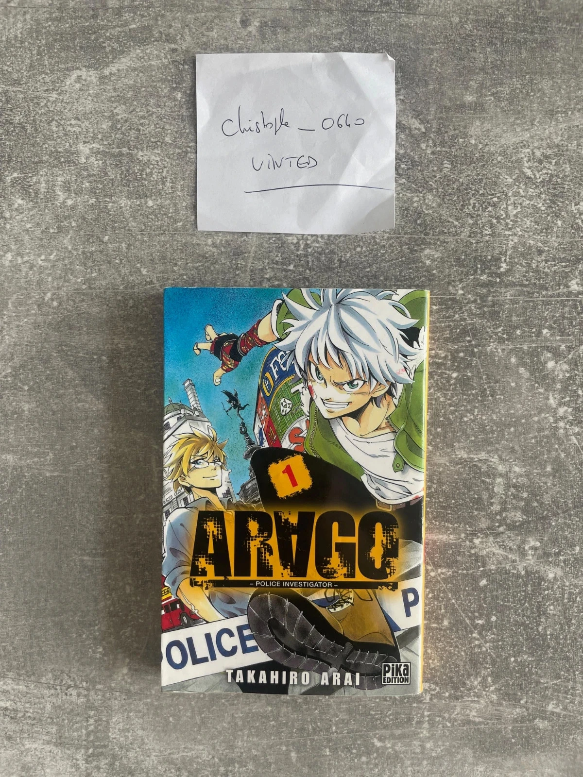 Manga Arago police investigator tome 1 en version française.